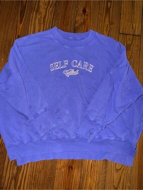 aerie  "Self Care Club" Crewneck Sweatshirt